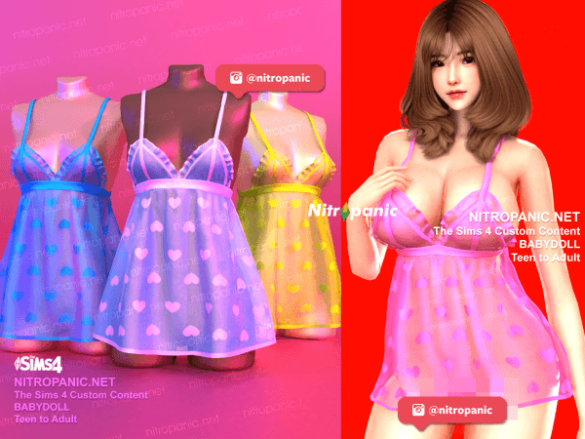 Sims 4 Babydoll Dress