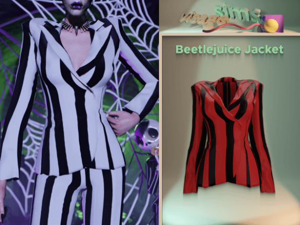 Sims 4 Beetlejuice Jacket
