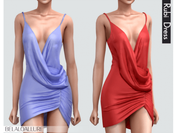 Sims 4 Belaloallure Rubi dress