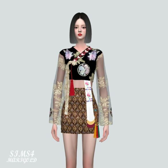 Sims 4 Blackpink Lisa Hanbok at Marigold