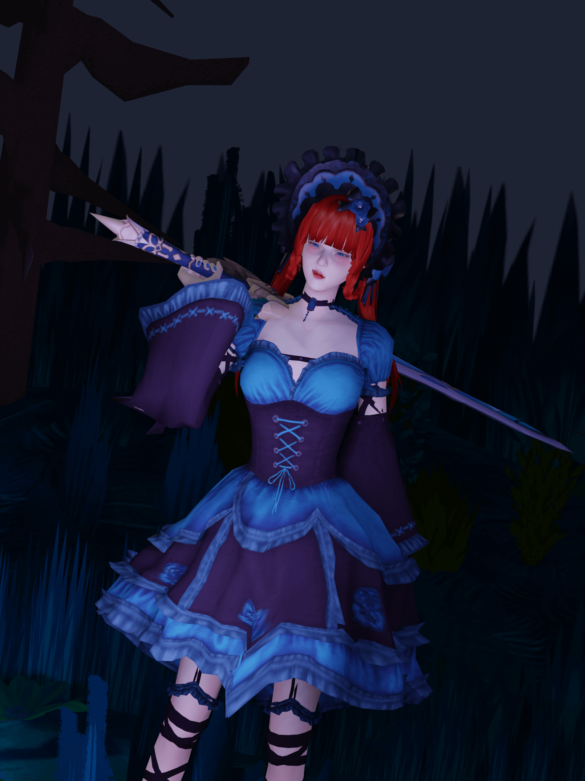 Sims 4 blue forest