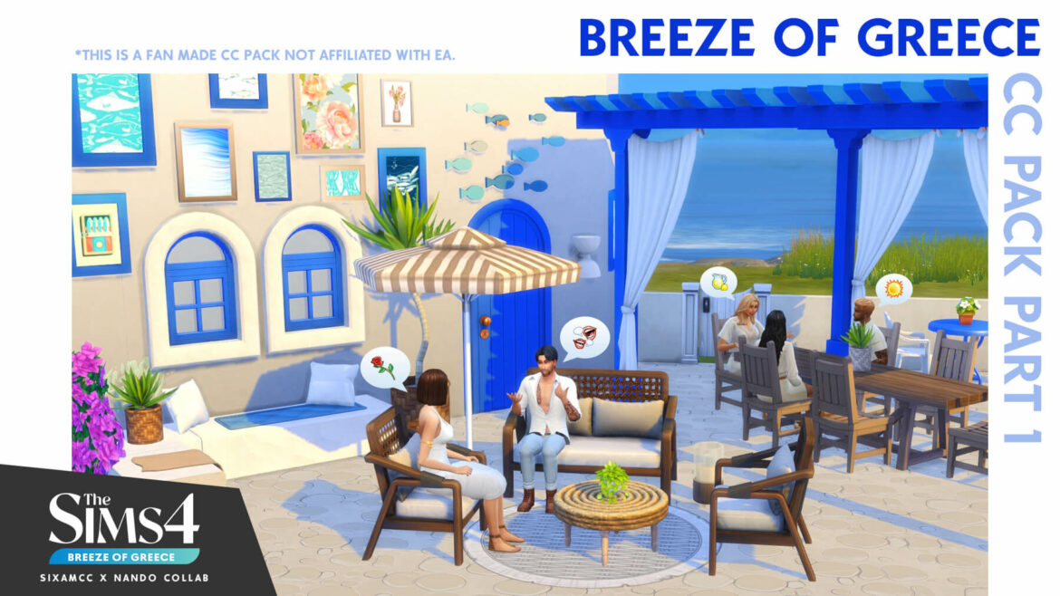 Sims 4 breeze of greece cc pack part 1 hello as you