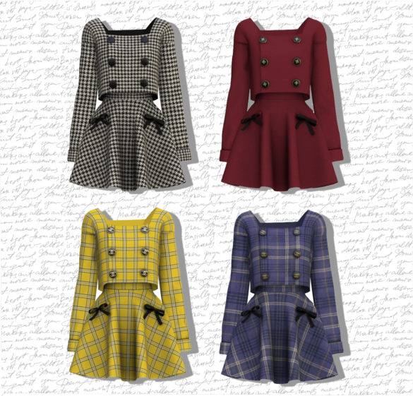 Sims 4 button two piece download