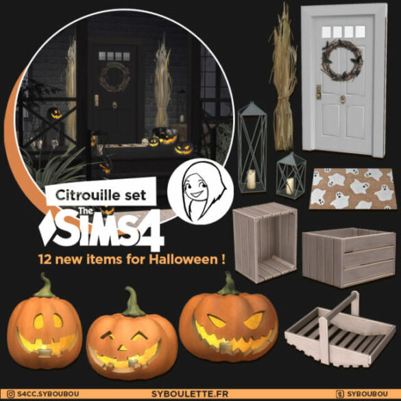 Sims 4 citrouille set