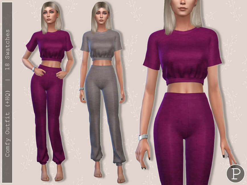 Sims 4 Comfy Top II by Pipco - The Sims Game