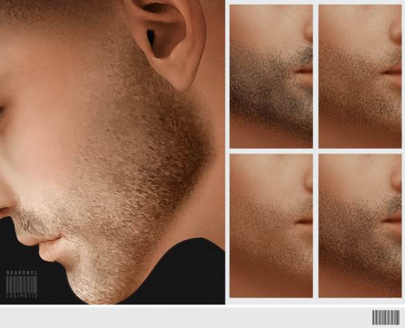 Sims 4 cosimetic beard n1 created for the sims 4 you