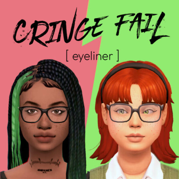 Sims 4 Cringe Fail Eyeliner