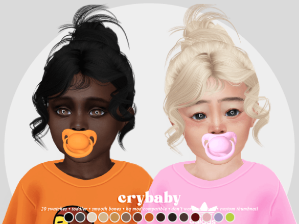 Crybaby - Millie Hair (leahlillith) - Toddler F - The Sims Game