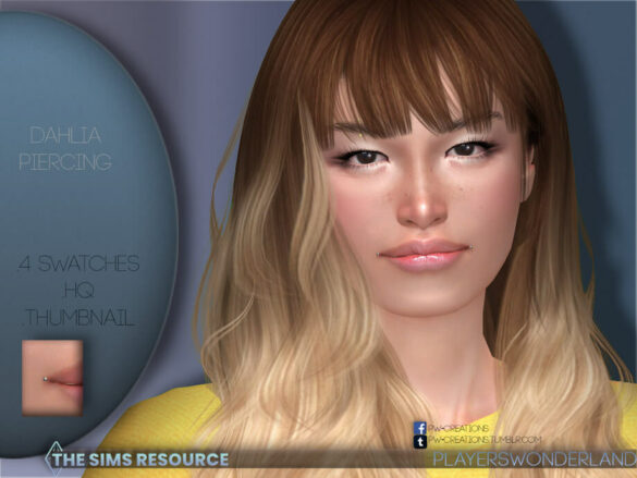 Sims 4 Dahlia Piercing