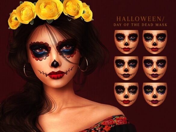 Sims 4 Day Of The Dead / Halloween Mask