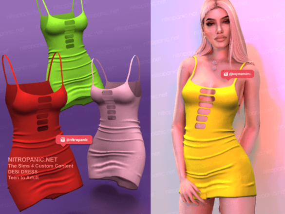 Sims 4 Desi Dress