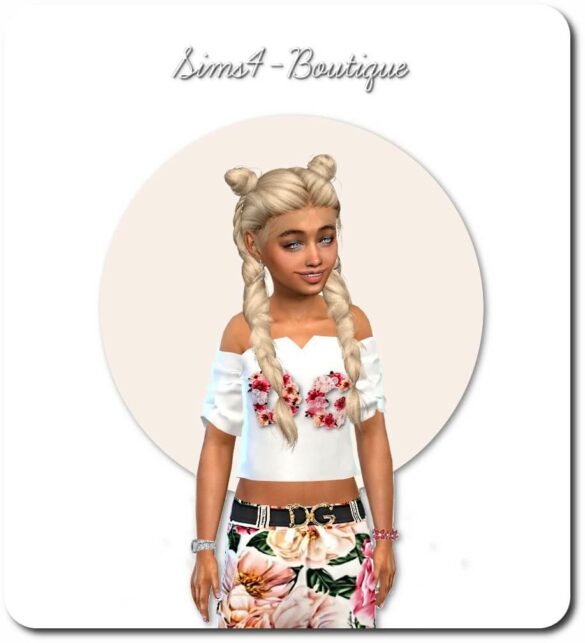 Designer Set for Child Girls TS4 by Sims4-Boutique - The Sims Game