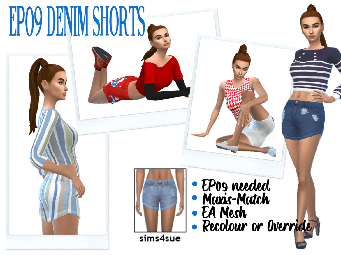 Sims 4 download ep09 denim shorts eco lifestyle needed