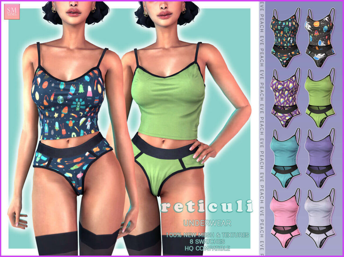 Sims 4 reticuli underwear