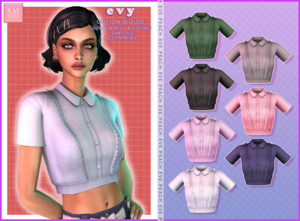Sims 4 cotton blouse eve