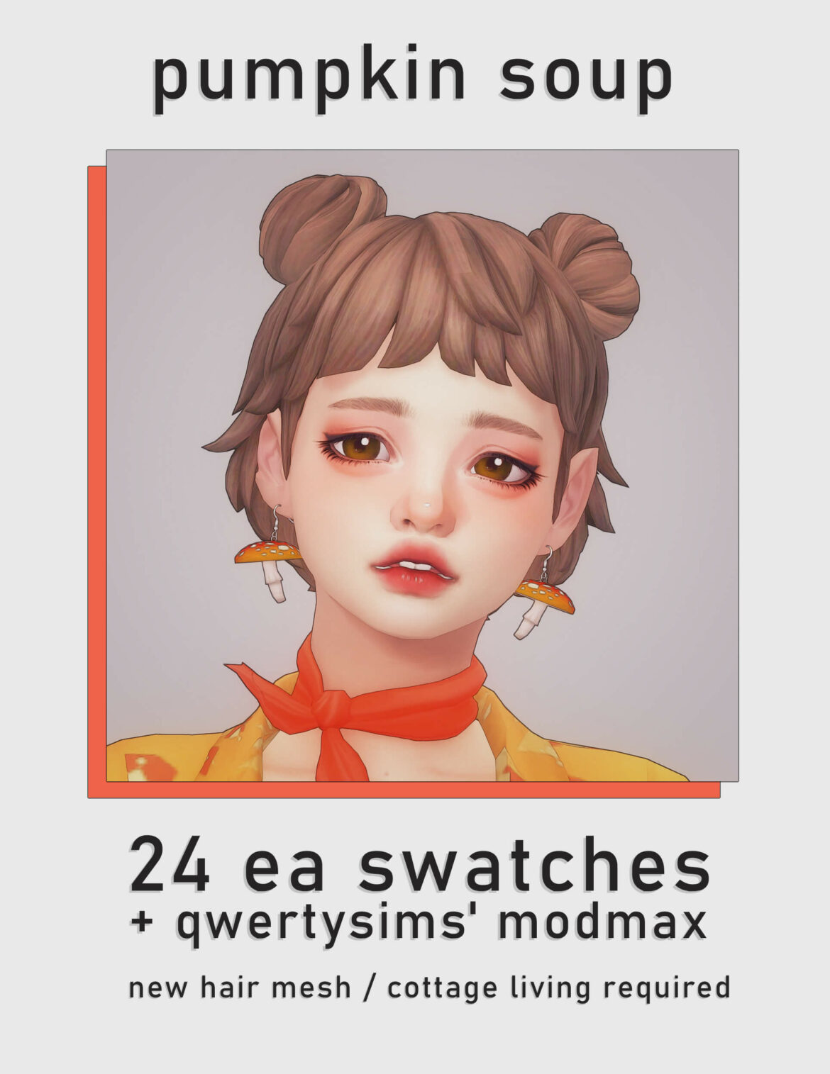 Sims 4 pumpkin soup hair