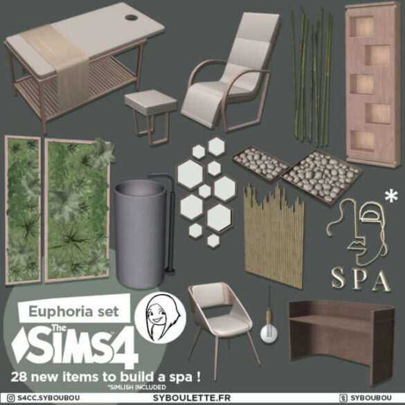Sims 4 euphoria spa set