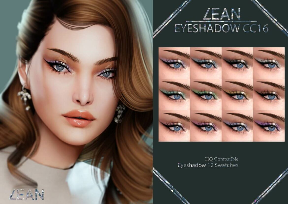 Sims 4 EYESHADOW CC16 by LEAN
