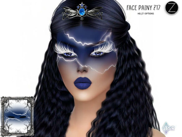 Sims 4 FACE PAINY Z17 by ZENX