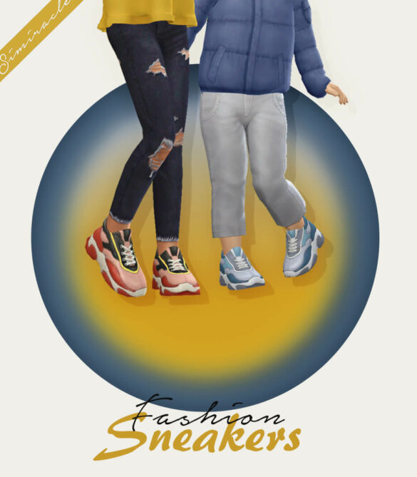Sims 4 fashion sneakers converted from adults