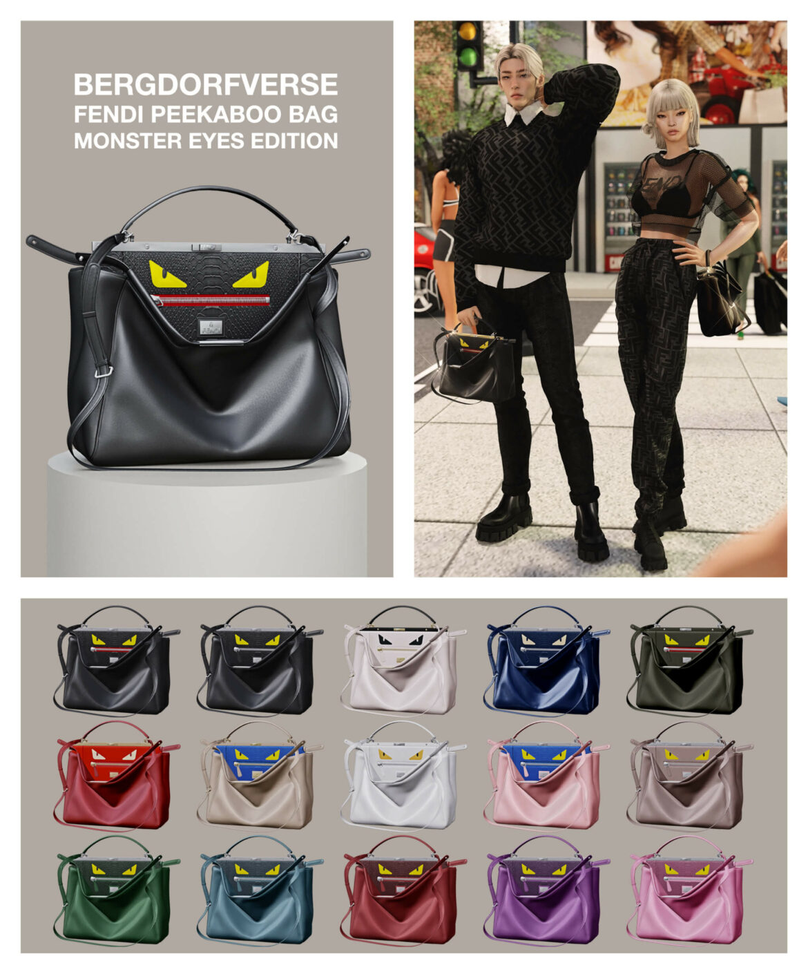 Sims 4 fendi peekaboo bag