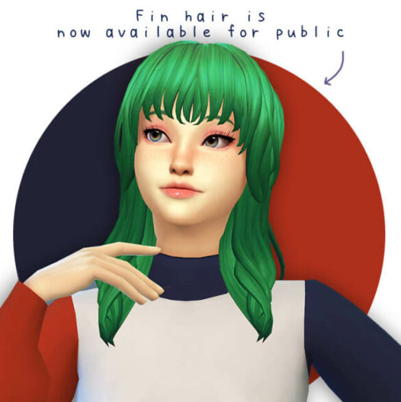 Sims 4 fin Hair