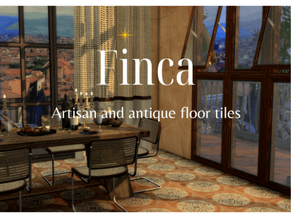 Sims 4 Finca – Artisan and antique floor tiles