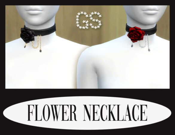Sims 4 flower necklace sims 4 base game 25 colors in