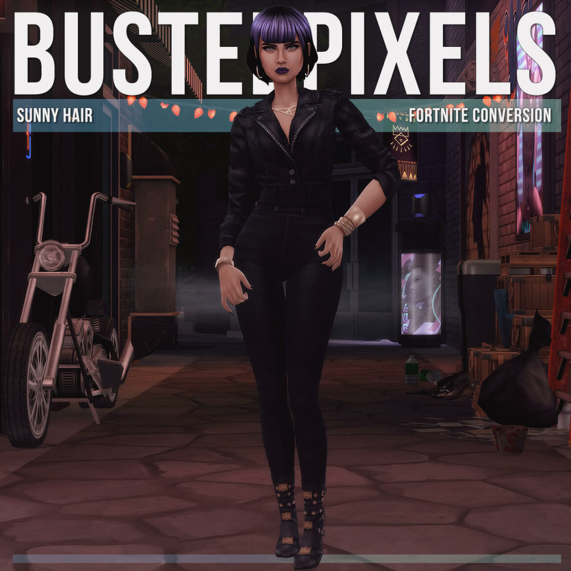 Sims 4 fortnite sunny hair conversionedit base game