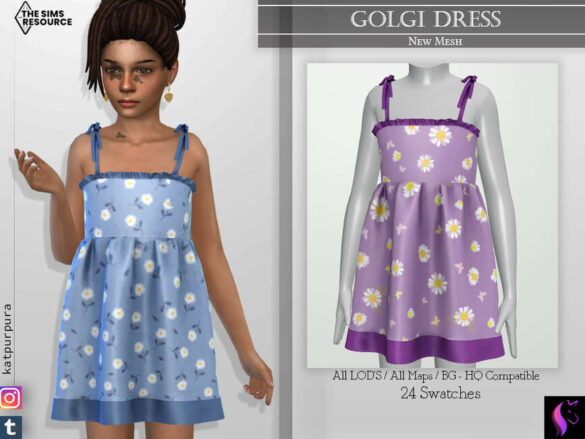 Sims 4 Golgi Dress by KaTPurpura