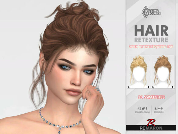 Sims 4 Hair Retexture Mesh