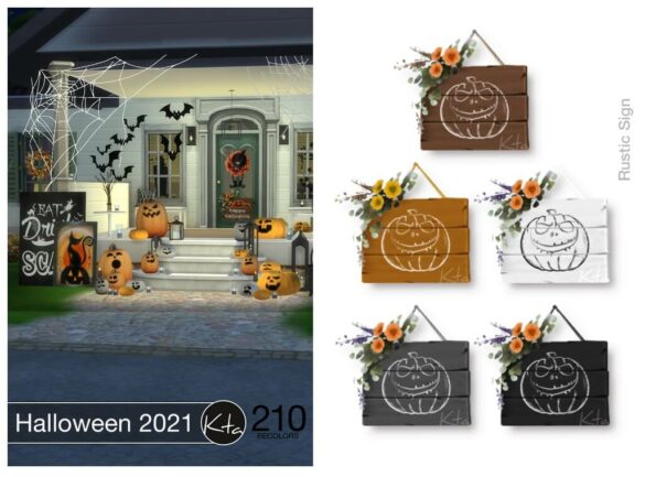 Sims 4 Halloween 2021 set by Ktasims