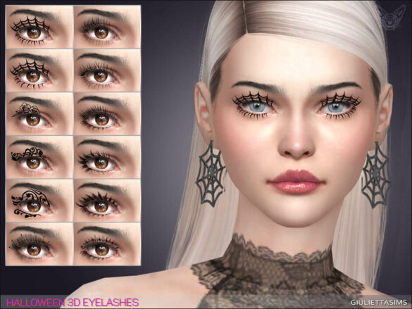 Sims 4 Halloween 3D Eyelashes by Giulietta