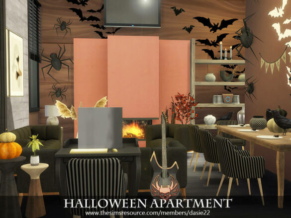Sims 4 Halloween Apartment by dasie2