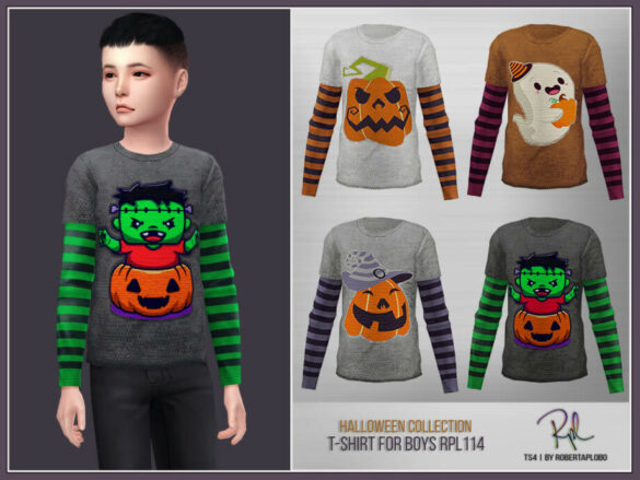 Sims 4 Halloween Collection T-Shirt for Boys RPL114
