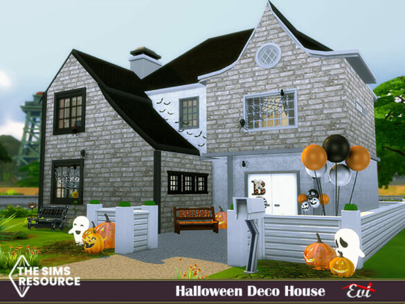 Sims 4 Halloween deco house