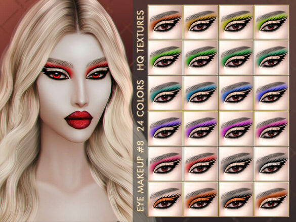 Sims 4 HALLOWEEN EYE MAKEUP #8 by Jul_Haos