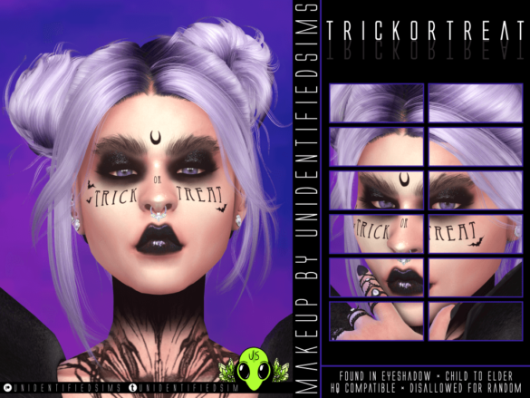 Sims 4 Halloween Makeup Set
