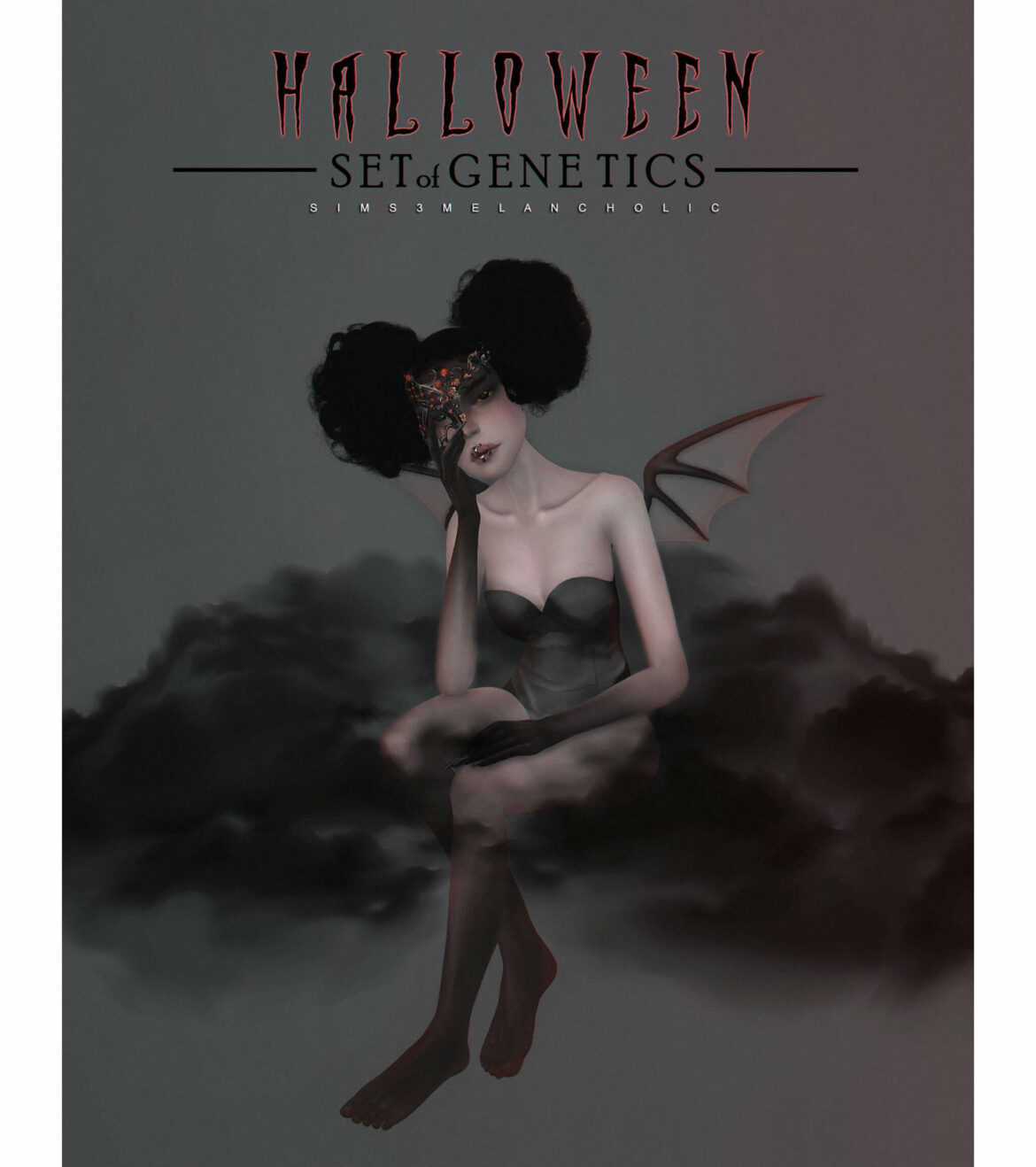 Sims 4 halloween set of genetics