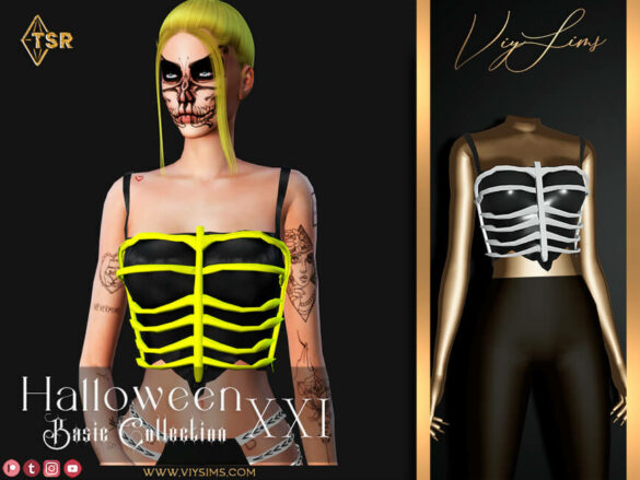 Sims 4 Halloween XXI – Top Neon V.1