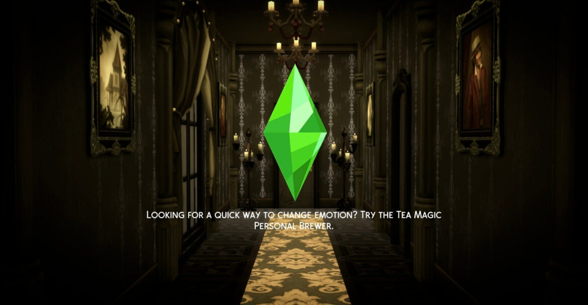 Sims 4 haunted hallway loading screen