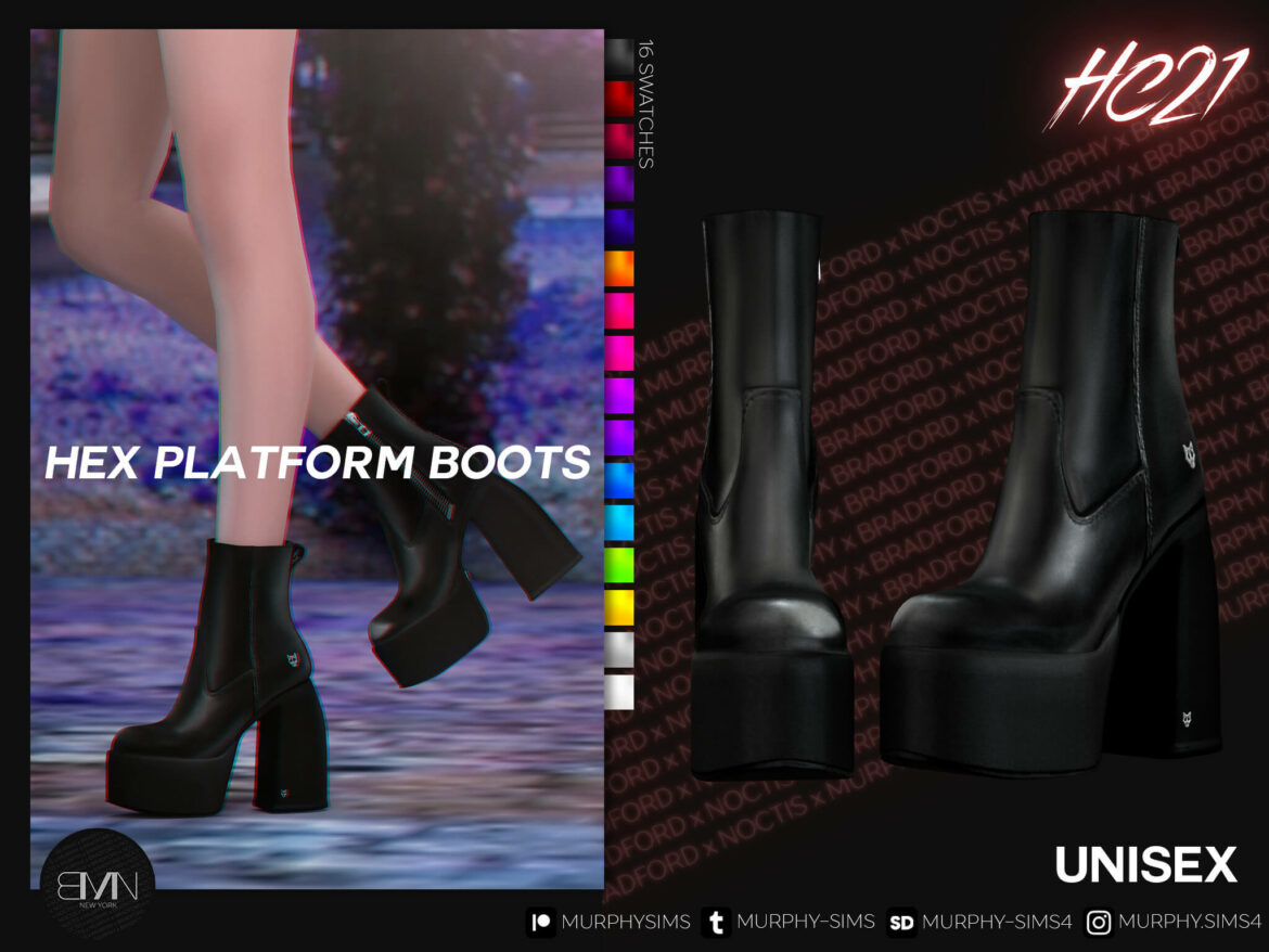 Sims 4 hex platform boots