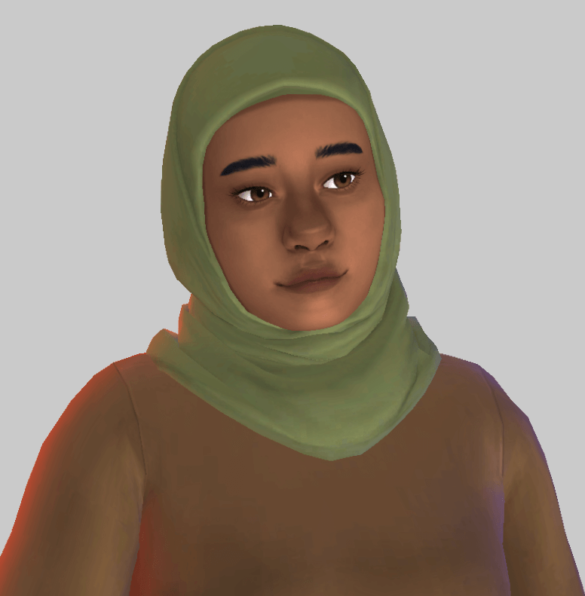 Sims 4 hijab recolor