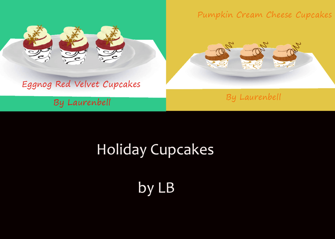 Sims 4 Holiday/Fall Season Inspired Cupcakes by LB