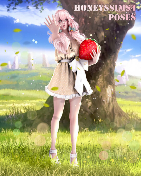 Sims 4 honeyssims4 hs4 sweet sweet strawberry poses
