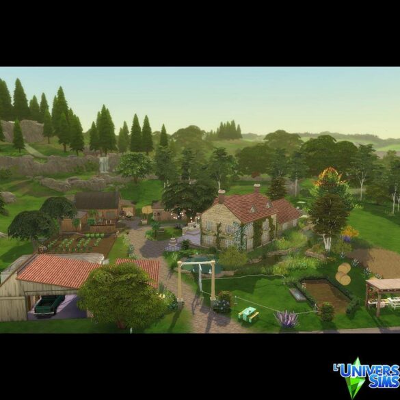 Sims 4 Intergenerational farm by meliaone