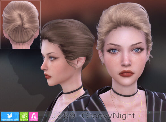 Sims 4 J259 Groovy Night Hair