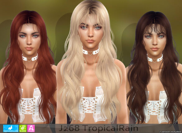 Sims 4 J268 TropicalRain hair (P)