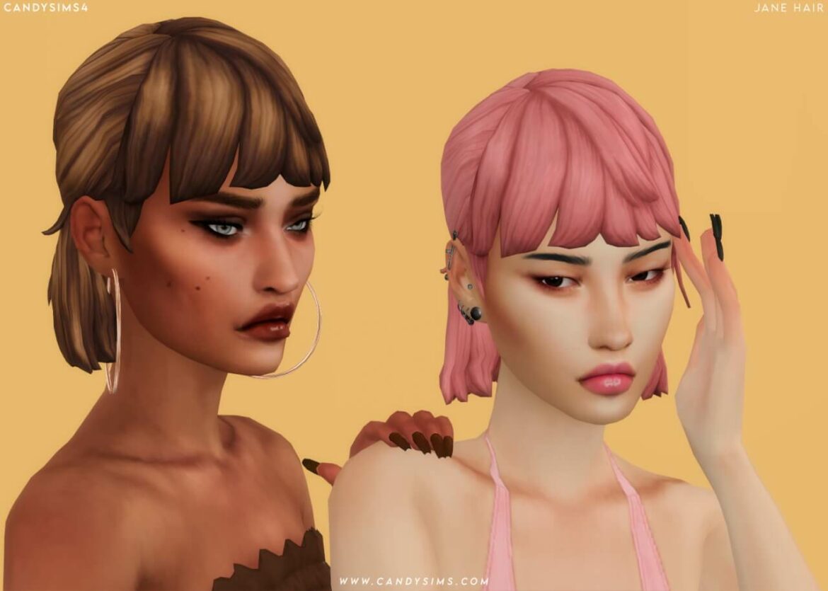 Sims 4 JANE HAIR at Candy Sims 4