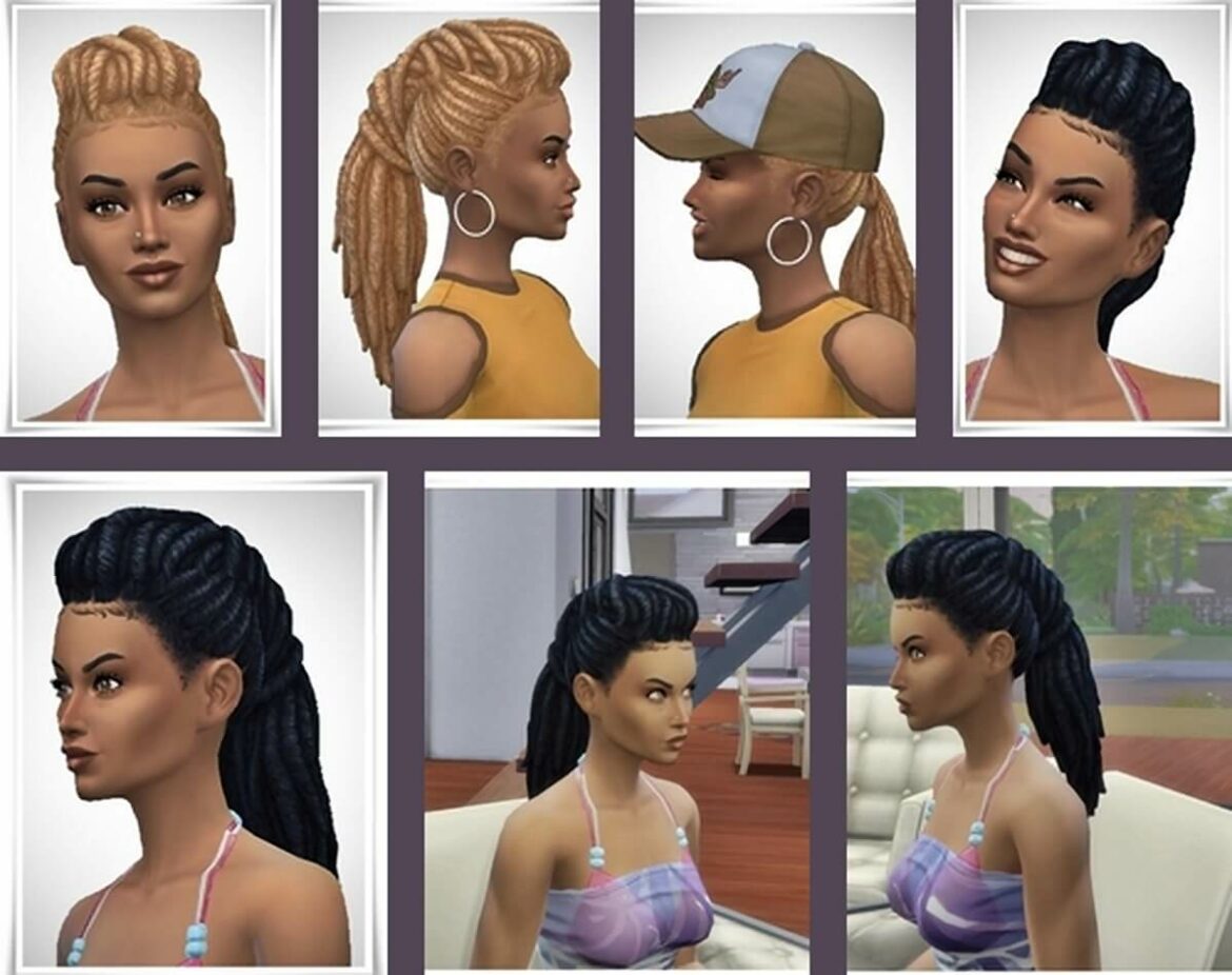Sims 4 Janis Dreads by Birkschessimsblog